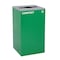 Alpine Industries 87 Gal. 3-Stream Steel Blue Cans & Bottles, Green Compost, and Black Commercial Trash Can Station ALP4450-BLK-KIT25 - alternate 10